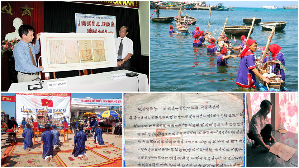 Tác phẩm 'Bàn giao tờ lệnh cổ - Bằng chứng lịch sử khẳng định chủ quyền của Việt Nam với Hoàng Sa' của tác giả Nguyễn Đăng Lâm đoạt Giải Nhì Giải ảnh báo chí Khoảnh khắc vàng 02.