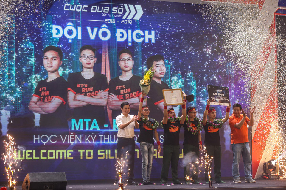 Qua 3 mùa Cuộc đua số được tổ chức, sinh viên Học viện Kỹ thuật Quân sự đã 2 lần giành giải Nhất cuộc thi. (Ảnh: Minh Sơn/Vietnam+)