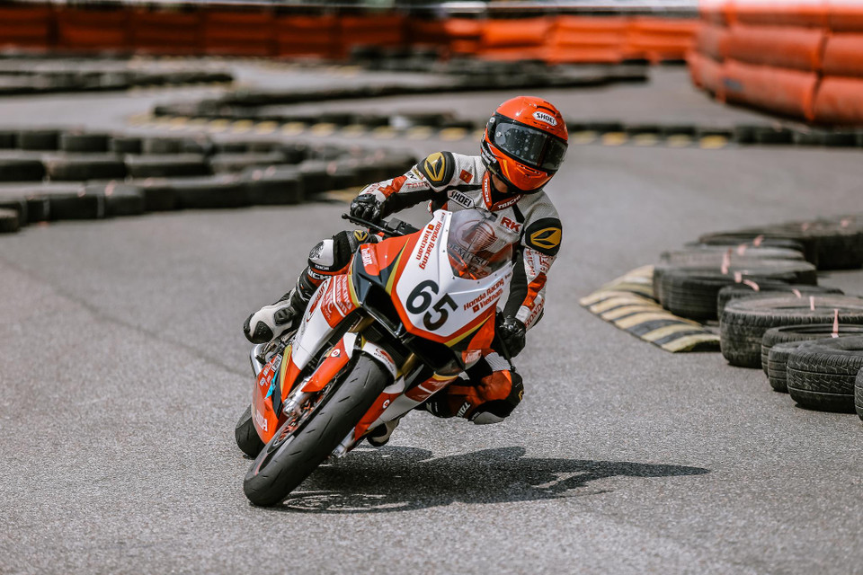 Bốn tay đua đang dẫn đầu cuộc đua vô địch VMRC 2019: Nguyễn Đức Thanh (thể thức Blade 110), Nguyễn Ngọc Nhân (thể thức MSX 125) , Nguyễn Tuấn Anh (thể thức Winner 150) và Đoàn Trường Lợi (thể thức UB 130) cũng góp mặt trong vòng 2 giải đua xe này. (Ảnh: Minh Sơn/Vietnam+)