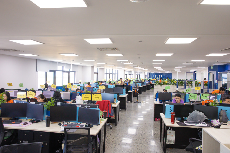 Bảo mật thông tin được áp dụng ở mức độ cao nhất trong môi trường làm việc tại FPT Software Đà Nẵng. (Ảnh: Minh Sơn/Vietnam+)