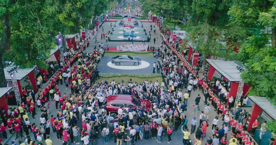 Toàn cảnh sự kiện nhìn từ trên cao (Ảnh: Minh Sơn/Vietnam+)