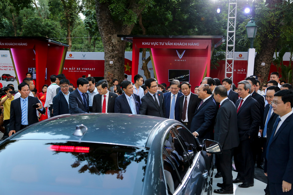 Đây là thương hiệu xe hơi cao cấp đầu tiên của Việt Nam (Ảnh: Minh Sơn/Vietnam+)