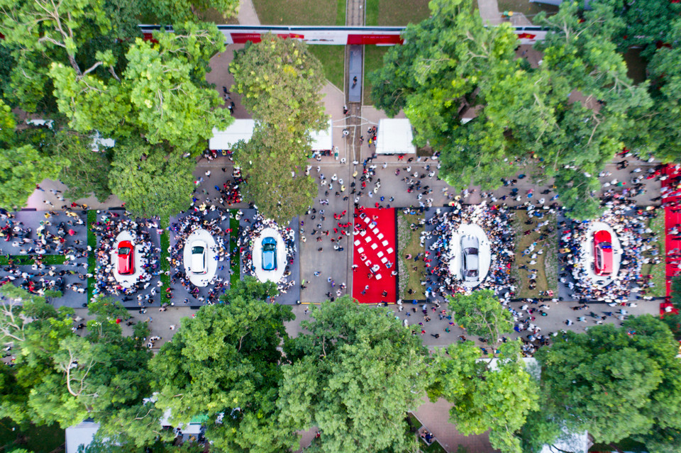 Toàn cảnh sự kiện nhìn từ trên cao (Ảnh: Minh Sơn/Vietnam+)