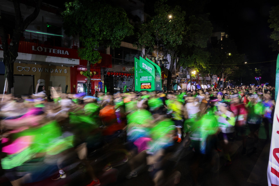 Đây là một đường chạy hoàn toàn mới nhằm trải nghiệm trọn vẹn vẻ đẹp vượt thời gian của Thủ đô, đồng thời cũng mang lại cảm giác thử thách thú vị dành cho các vận động viên. (Ảnh: Minh Sơn/Vietnam+)