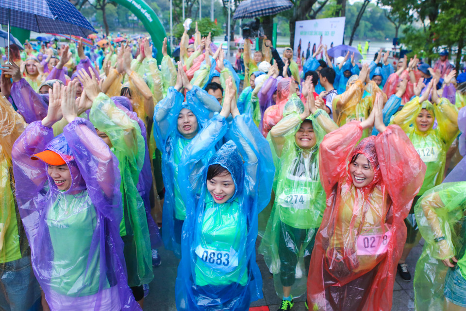 Chương trình thu hút 3500 người tham gia trên khắp Thủ đô. (Ảnh: Minh Sơn/Vietnam+)