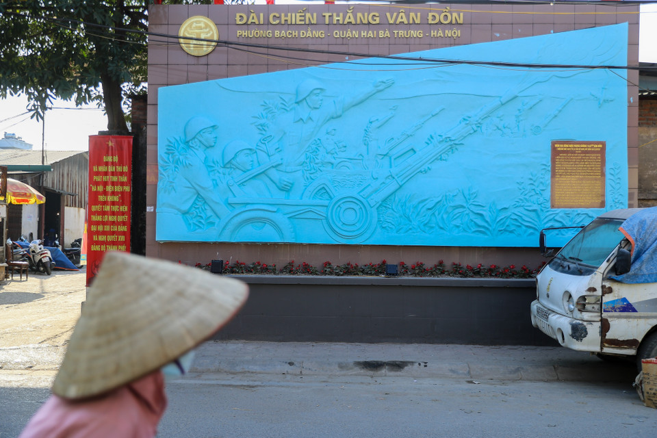 Di tích trận địa súng máy phòng không Vân Đồn nằm trên phường Bạch Đằng (quận Hai Bà Trưng, Hà Nội). (Ảnh: Minh Sơn/Vietnam+)