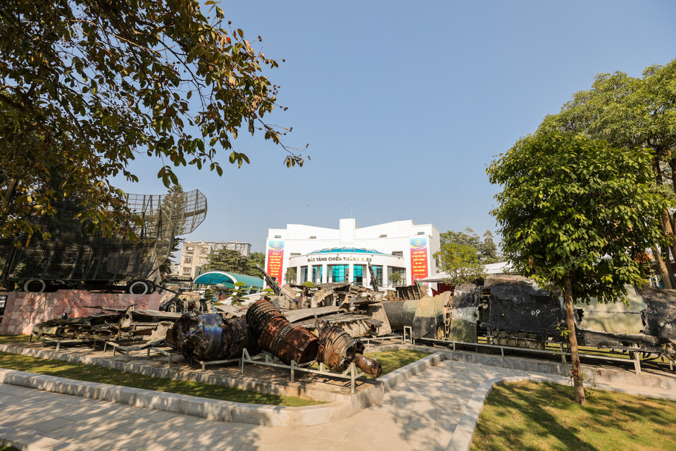 Bảo tàng Chiến thắng B52, nơi lưu giữ chứng tích chiến thắng 'Điện Biên Phủ trên không' hiện nằm trên đường Đội Cấn (Ba Đình, Hà Nội). (Ảnh: Minh Sơn/Vietnam+)