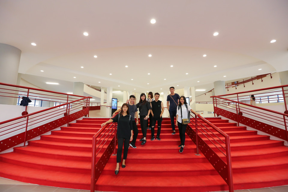 Khối giảng đường A2 chính thức mở cửa phục vụ các bạn sinh viên từ ngày 14/8 vừa qua. (Ảnh: Minh Sơn/Vietnam+)