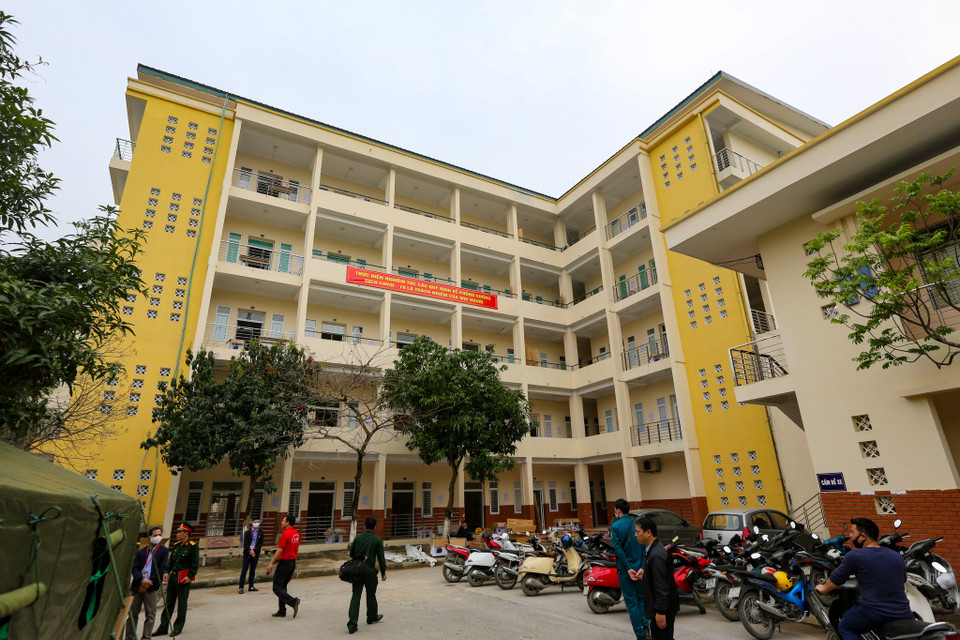 Mọi công tác chuẩn bị tiếp đón người dân từ vùng dịch trở về để thực hiện cách ly tại đây đã hoàn tất. (Ảnh: Minh Sơn/Vietnam+)