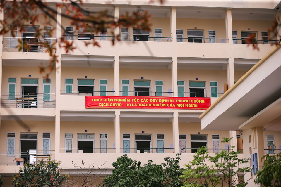 Dự kiến trong chiều 20/3, ký túc xá này sẽ bắt đầu đón người dân vào. (Ảnh: Minh Sơn/Vietnam+)