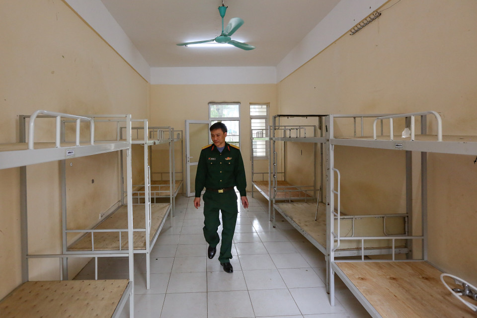 Mỗi phòng tại đây có thể chứa được tối đa 12 người. (Ảnh: Minh Sơn/Vietnam+)