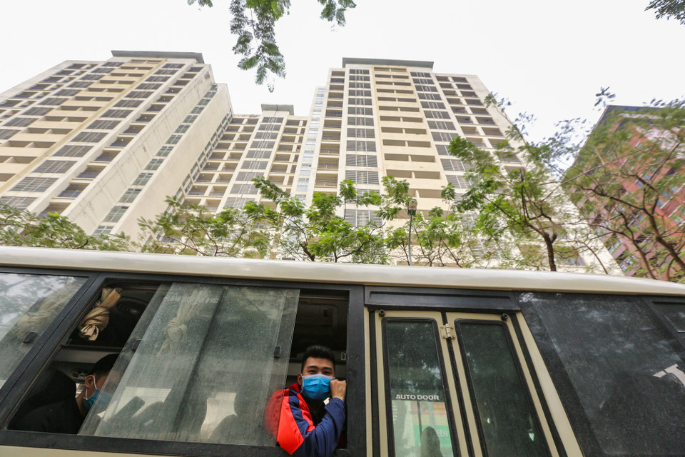 Khu cách ly tập trung Pháp Vân có thể làm chỗ lưu trú cho khoảng 4.000 người. (Ảnh: Minh Sơn/Vietnam+)