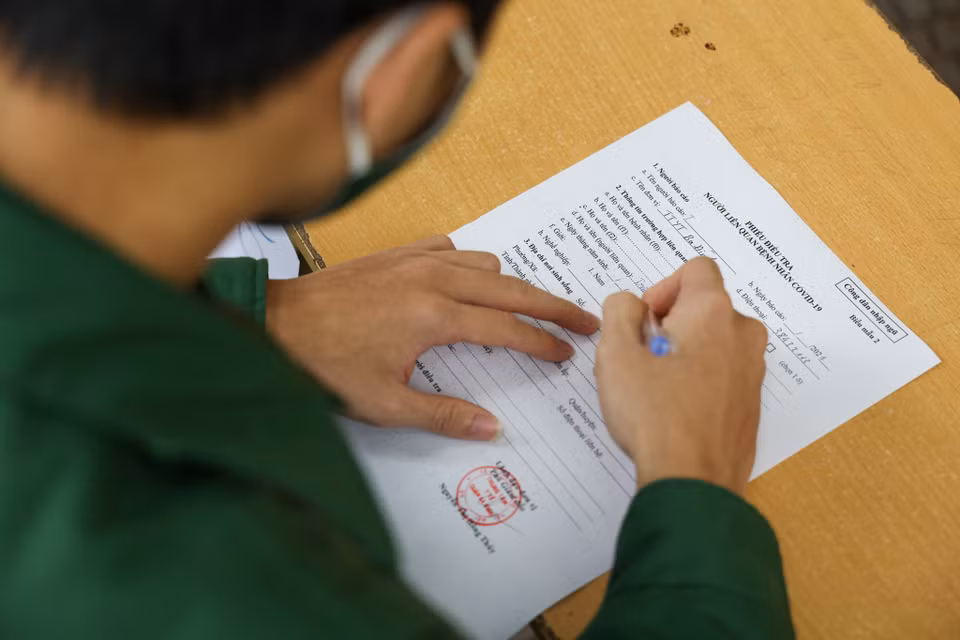 Trước khi nhập ngũ 2 ngày các tân binh sẽ có kết quả xét nghiệm. (Ảnh: Minh Sơn/Vietnam+)