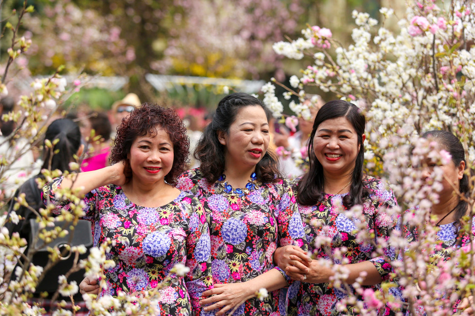 Sự kiện lễ hội hoa anh đào Nhật Bản 2018 không chỉ là một trong những sự kiện văn hóa tại Hà Nội mà sự kiện này còn góp phần tuyên truyền, quảng bá hình ảnh văn hóa và nét đẹp con người Nhật Bản với người dân Hà Nội nói riêng và đất nước Việt Nam nói chung. (Ảnh: Minh Sơn/Vietnam+)