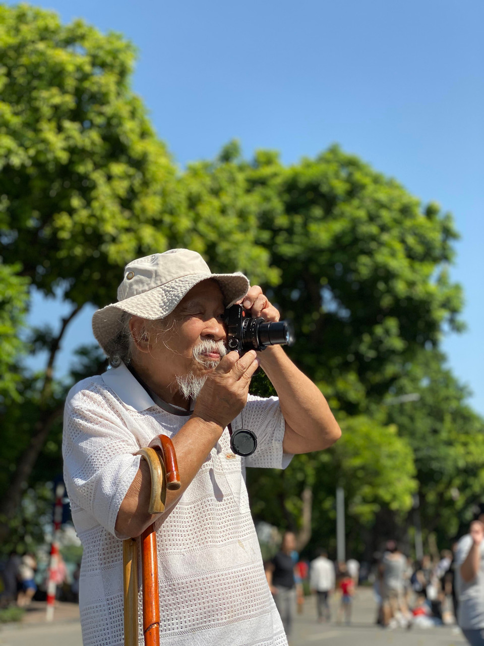 Chế độ chụp chân dung của máy cũng hoàn thành rất tốt công việc của mình. Nhân vật được tách khỏi nền một cách khá mượt mà. (Ảnh: Minh Sơn/Vietnam+)