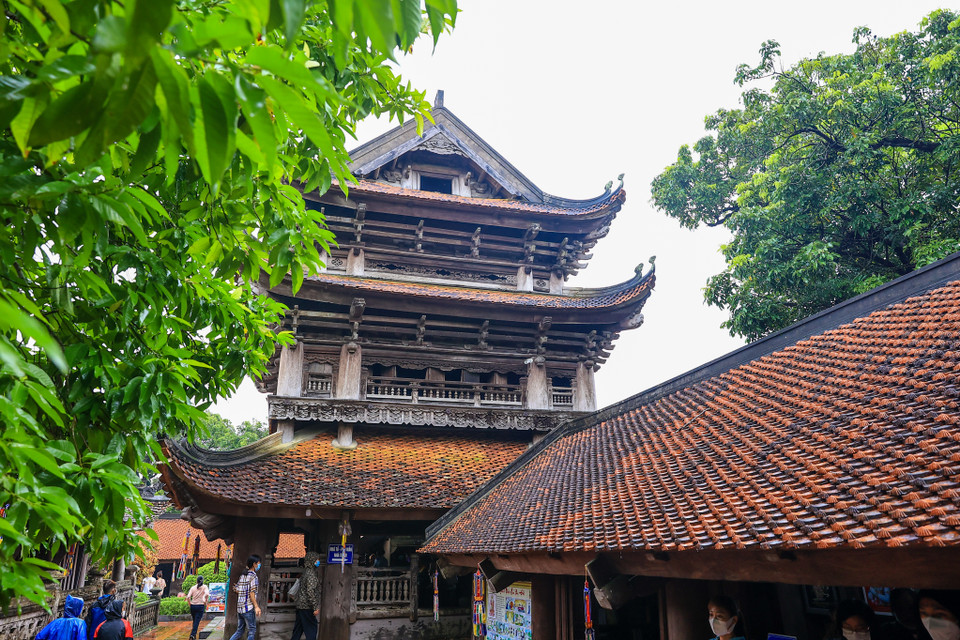 Trải qua gần 400 năm tồn tại, qua nhiều lần tu bổ, tôn tạo, chùa Keo vẫn giữ nguyên bản sắc kiến trúc độc đáo có từ thế kỷ 17. (Ảnh: Minh Sơn/Vietnam+)