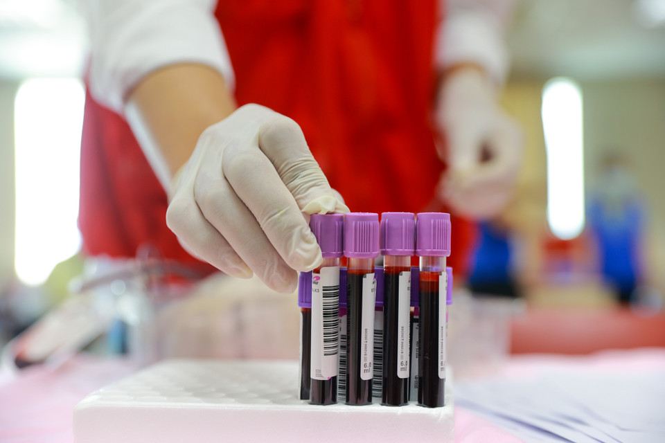 Con số 100 ngàn đơn vị máu là thành quả của sự sẻ chia yêu thương đến từ hàng chục ngàn nhân viên Samsung. (Ảnh: Minh Sơn/Vietnam+)