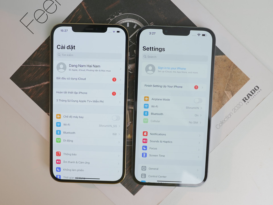Notch của dòng iPhone 13 series nhỏ hơn 20% so với thế hệ tiền nhiệm. (Ảnh: PV/Vietnam+)