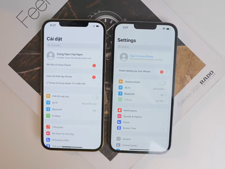 Notch của dòng iPhone 13 series nhỏ hơn 20% so với thế hệ tiền nhiệm. (Ảnh: PV/Vietnam+)