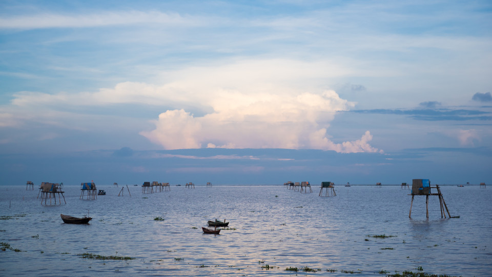 Biển Đồng Châu cách thành phố Thái Bình 30km theo quốc lộ 39B. Biển Đồng Châu yên bình, đem tới cho du khách những trải nghiệm khác biệt. (Ảnh: Minh Sơn/Vietnam+)