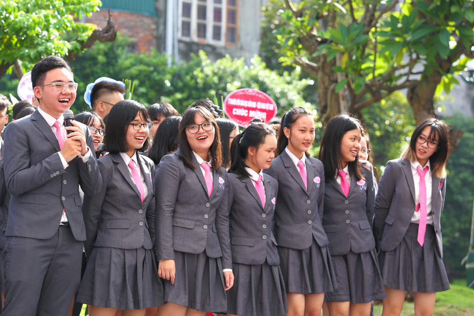 Sáng 5/9, lễ Khai giảng năm học 2017 - 2018 của Trường TH School đã diễn ra với nhiều hoạt động đầy sôi nổi và ý nghĩa. (Ảnh: Minh Sơn/Vietnam+)