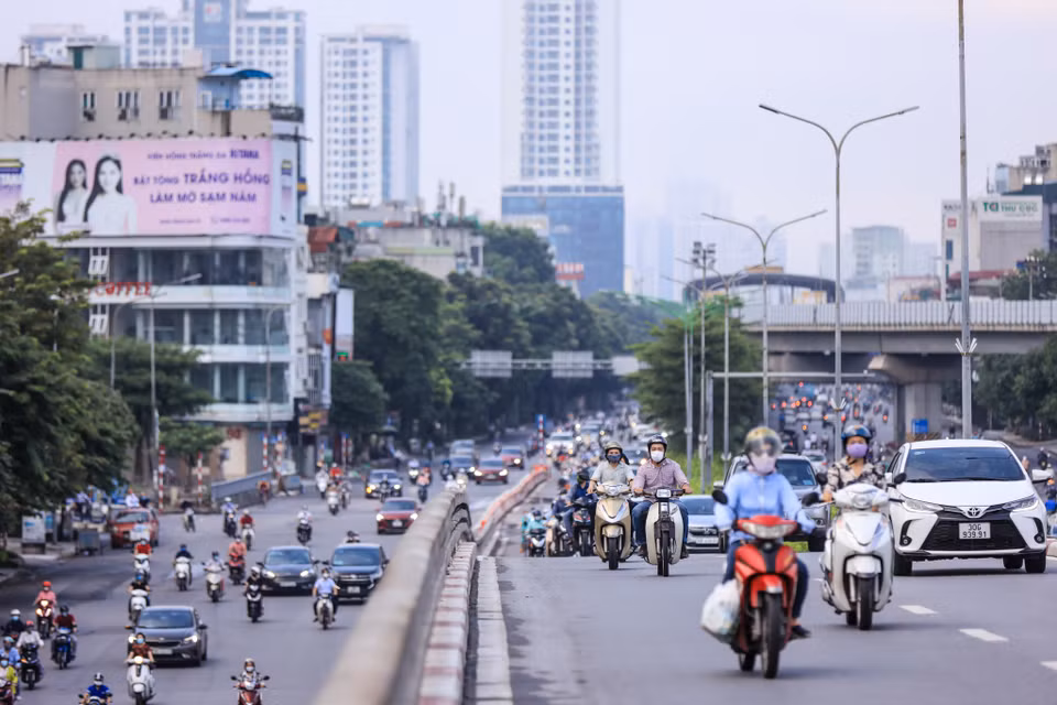 Trước đó vào chiều 16/9, Công an thành phố Hà Nội cho biết đã tháo dỡ 39 chốt kiểm soát dịch trong phân vùng 1 (vùng đỏ). (Ảnh: Minh Sơn/Vietnam+)