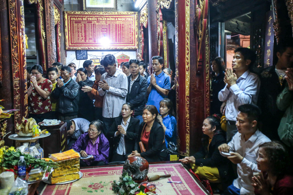 Đặc biệt, từ 22 giờ 15 phút đến 22 giờ 40 phút ngày 14 tháng Giêng (18/2/2019), tỉnh Nam Định sẽ chủ trì các hoạt động chuẩn bị dâng hương tại Đền Thiên Trường. (Ảnh: PV/Vietnam+)