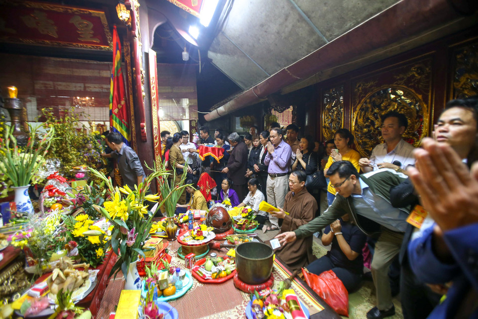 Năm nay, thời gian tổ chức Lễ hội Đền Trần diễn ra từ ngày 15/2 đến ngày 20/2 (tức từ ngày 11 đến ngày 16 tháng Giêng Âm lịch). (Ảnh: PV/Vietnam+)