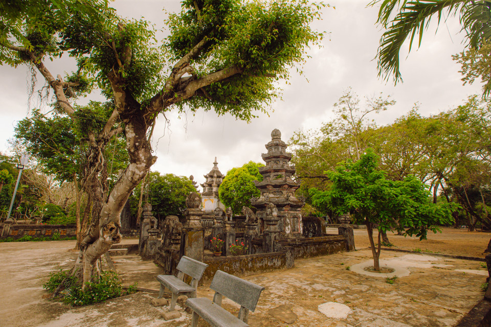 Chùa Thập Tháp nằm trên đồi Long Bích, trong khuôn viên của kinh đô Đồ Bàn xưa. Chùa được xây từ gạch của mười ngôi tháp đổ nên tên gọi là Thập Tháp. Chùa có một tên gọi khác là chùa Nguyên Thiều – tên của vị thiền sư đã khai sinh ra Chùa. (Ảnh: Minh Sơn/Vietnam+)