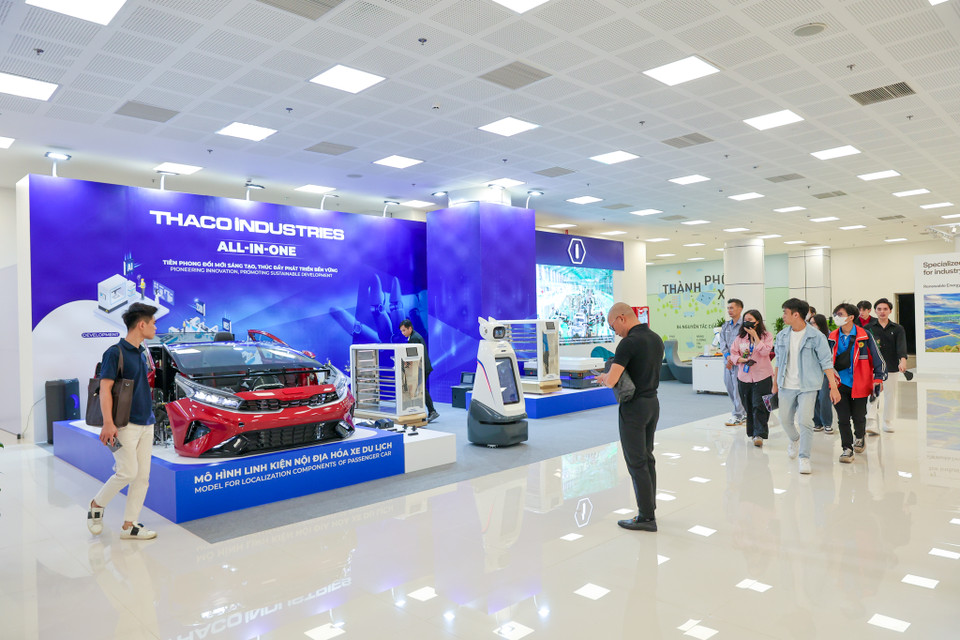 Điểm đặc biệt là phần lớn đều là những giải pháp "Made in Vietnam", cho thấy sự trỗi dậy của các doanh nghiệp Việt Nam trên bản đồ công nghệ thế giới. (Ảnh: Minh Sơn/Vietnam+)