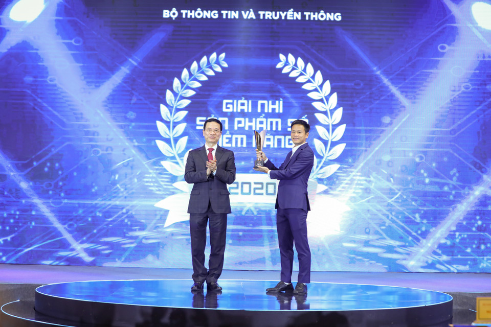 Giải Nhì được trao cho Viettel Pay của Tổng công ty dịch vụ số Viettel. (Ảnh: PV/Vietnam+)