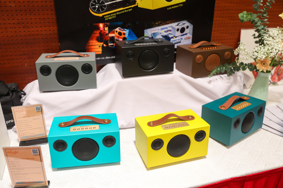 Ngoài những sản phẩm đầu bảng của các hãng danh tiếng, AVShow 2024 còn có những dòng sản phẩm có mức giá dễ chịu hơn. (Ảnh: Minh Sơn/Vietnam+)