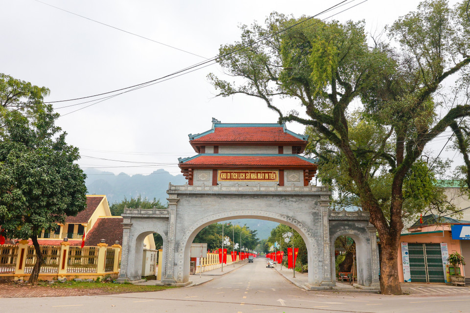 Nhà máy in tiền đầu tiên của chính quyền Cách mạng Việt Nam nằm ở đồn điền Chi Nê (giai đoạn 1946 - 1947) nay là xã Cố Nghĩa, huyện Lạc Thủy, tỉnh Hòa Bình. (Ảnh: Minh Sơn/Vietnam+)