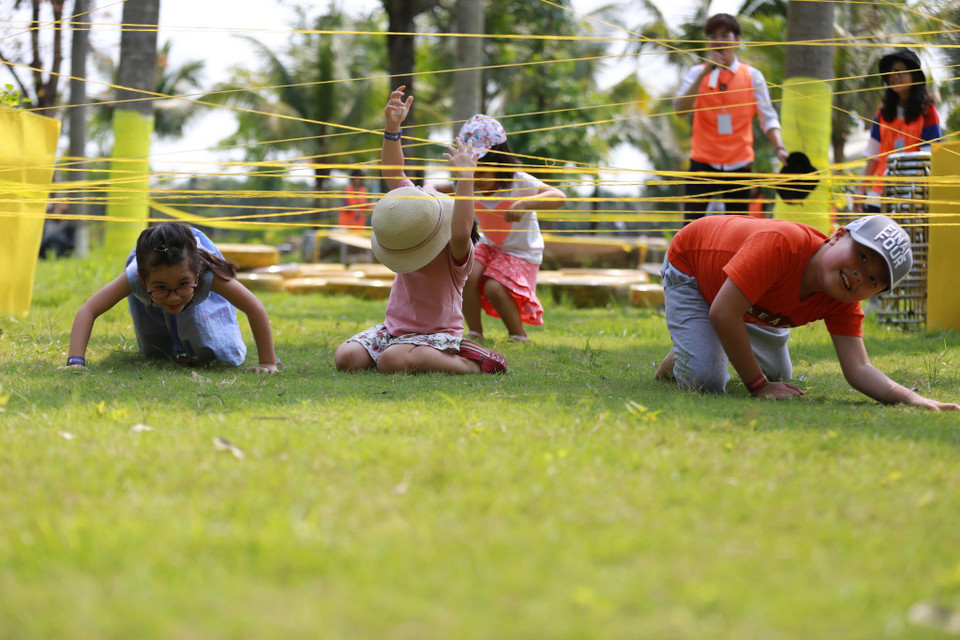 Lễ hội được chia ra làm các khu vực như khu vận động, khu khám phá,... (Ảnh: PV/Vietnam+)
