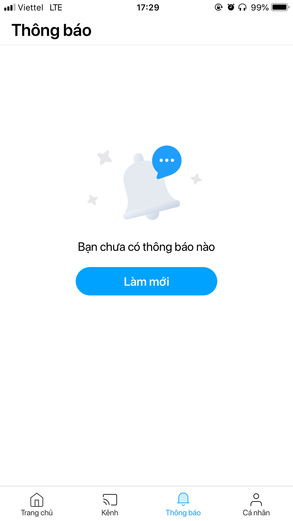 Phần Tab thông báo. (Ảnh chụp màn hình)