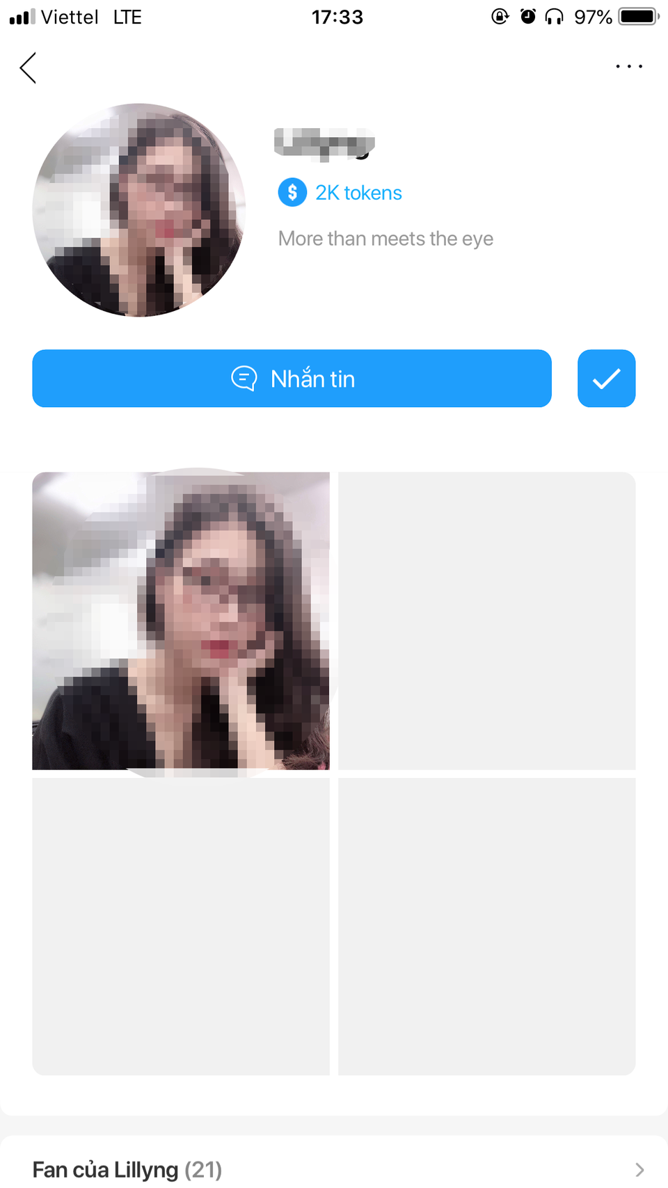 Người dùng cũng có thể dễ dàng theo dõi người khác. (Ảnh chụp màn hình)