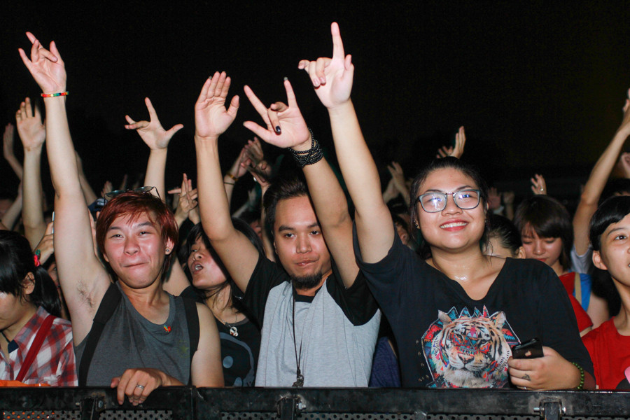 Sự cuồng nhiệt lan tỏa đến các khán giả người Nhật, (Ảnh Minh Sơn/Vietnam+)