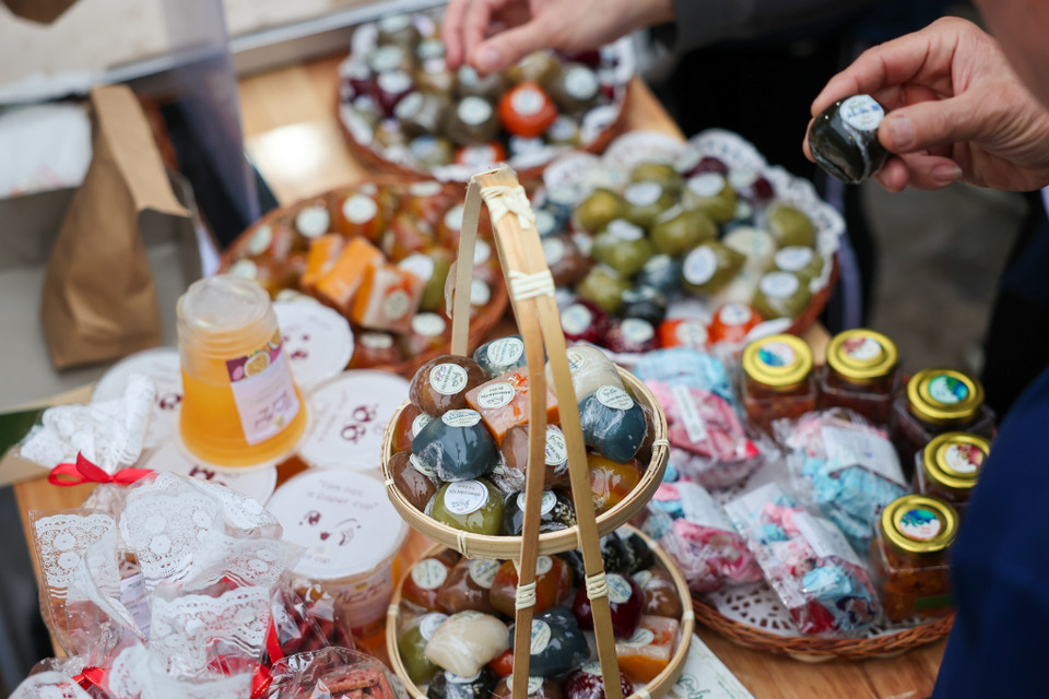 Khu vực giới thiệu văn hóa ẩm thực Hà Nội diễn ra tại Cung Thiếu nhi sẽ giới thiệu những món ăn đặc trưng của Hà Nội. (Ảnh: Minh Sơn/Vietnam+)