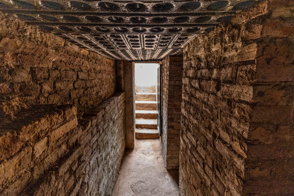 Căn hầm chỉ huy được xây dựng kiên cố chống lại những cuộc pháo kích của quân ta. (Ảnh: Minh Sơn/Vietnam+)