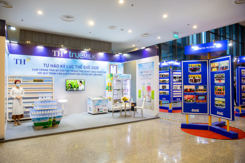 Tập đoàn TH là đơn vị đồng hành cung cấp đồ uống duy nhất phục vụ các đại biểu tại Hội nghị lần này. (Ảnh: PV/Vietnam+)