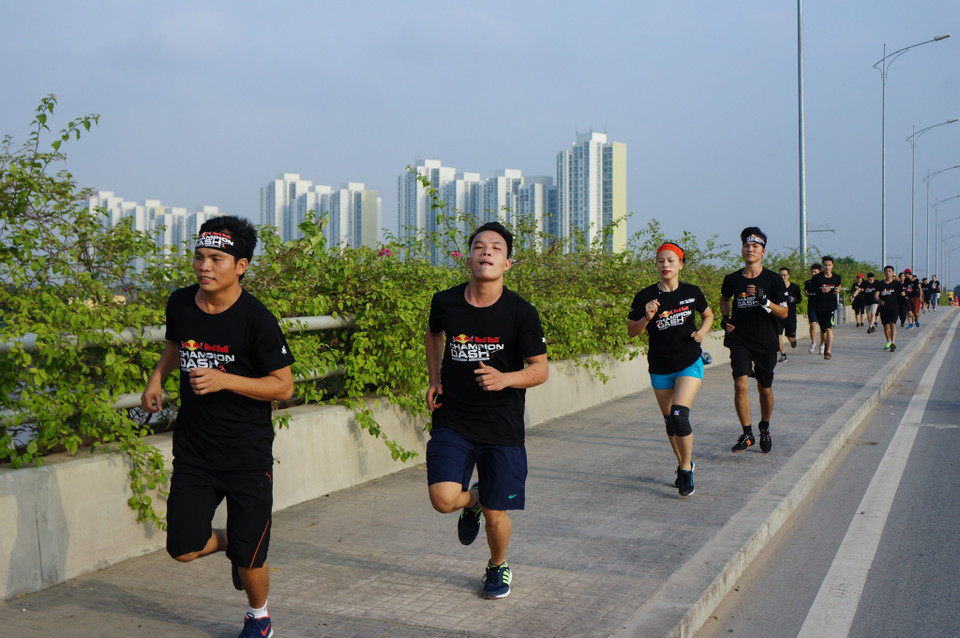 Tiếp đó người chơi phải chạy một quãng đường khoảng 1km để đối mặt với thử thách tiếp theo. (Ảnh: Minh Sơn/Vietnam+)