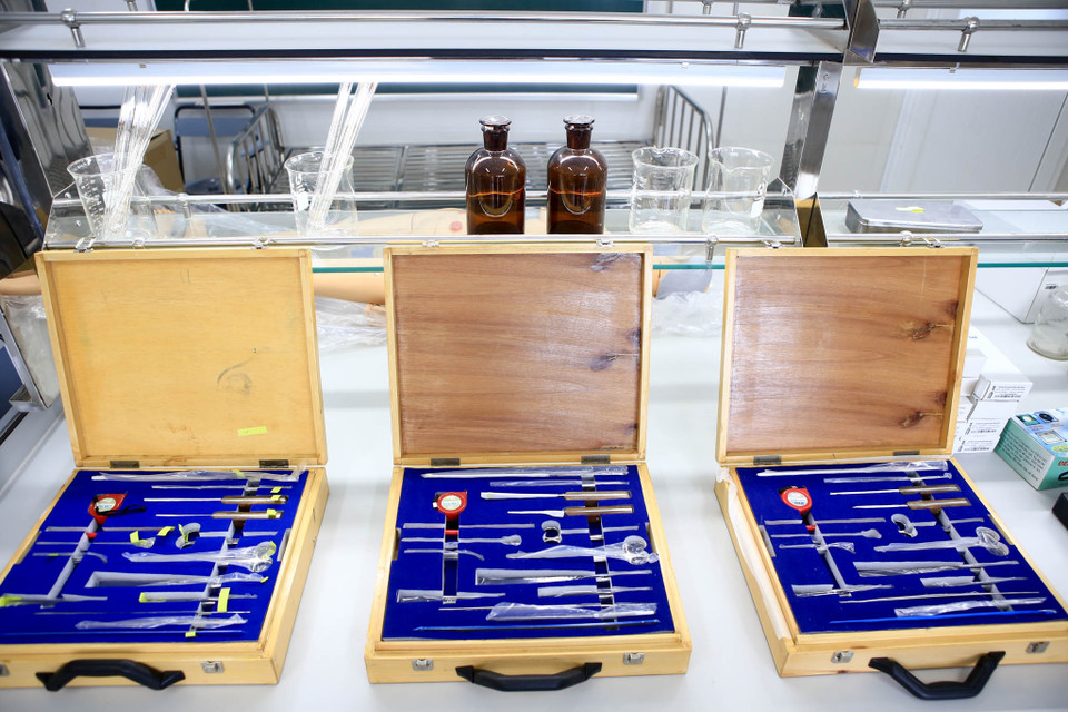 Phòng thực hành điều dưỡng với diện tích 53m2. (Ảnh: Minh Sơn/Vietnam+)