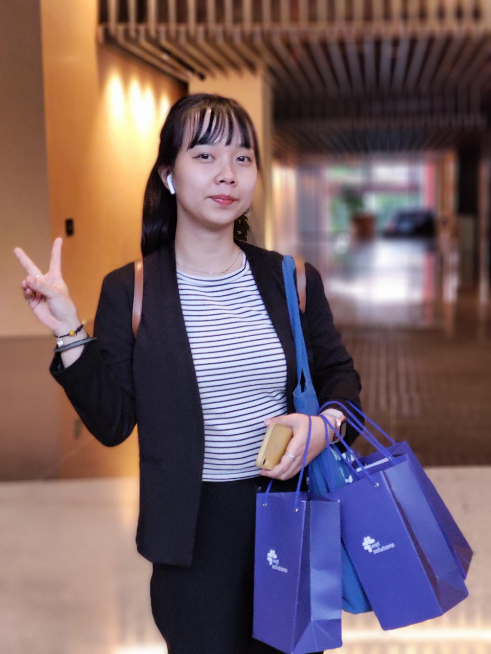 Kết quả chụp chế độ chân dung trên máy cho kết quả khá tốt. (Ảnh: Minh Sơn/Vietnam+)