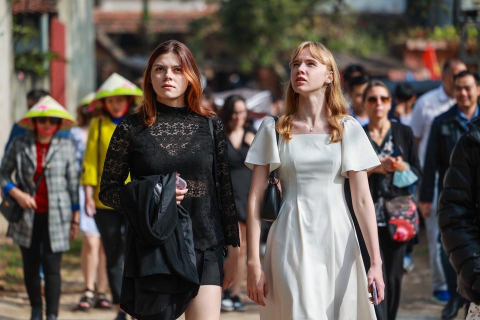 Chương trình tổ chức từ 14-15/1 nhằm quảng bá những giá trị văn hóa dân tộc, các phong tục lễ hội trong dịp Tết Nguyên đán tới bạn bè quốc tế. (Ảnh: Minh Sơn/Vietnam+)