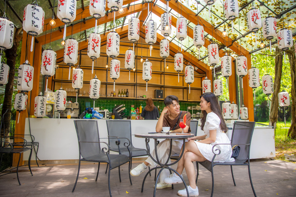 Đây là một trong những quán càphê đẹp ở Ecopark mà nhất định bạn phải ghé qua. (Ảnh: Minh Sơn/Vietnam+)