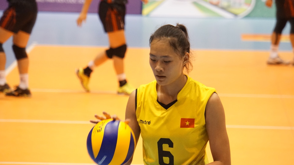 Thành viên tuyển trẻ Việt Nam trong trận gặp Trung Hoa Đài Bắc. (Ảnh: PV/Vietnam+)