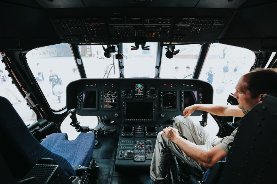 Trực thăng Mi-171A2 đảm bảo chuyên chở hành khách và có các biến thể vận tải, chở khách và loại dành cho VIP. (Ảnh: Minh Sơn/Vietnam+)