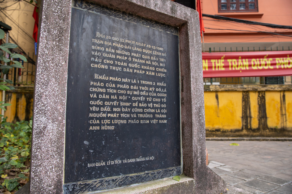 Pháo đài Láng và phát đại bác 19/12/1946 được cho là nơi nổ ra tiếng súng tự giải phóng của các nước bị áp bức ở Đông Dương. (Ảnh: Minh Sơn/Vietnam+)