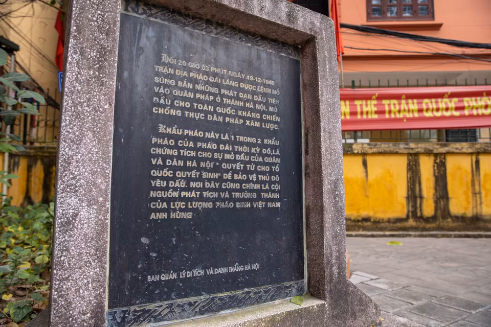 Pháo đài Láng và phát đại bác 19/12/1946 được cho là nơi nổ ra tiếng súng tự giải phóng của các nước bị áp bức ở Đông Dương. (Ảnh: Minh Sơn/Vietnam+)