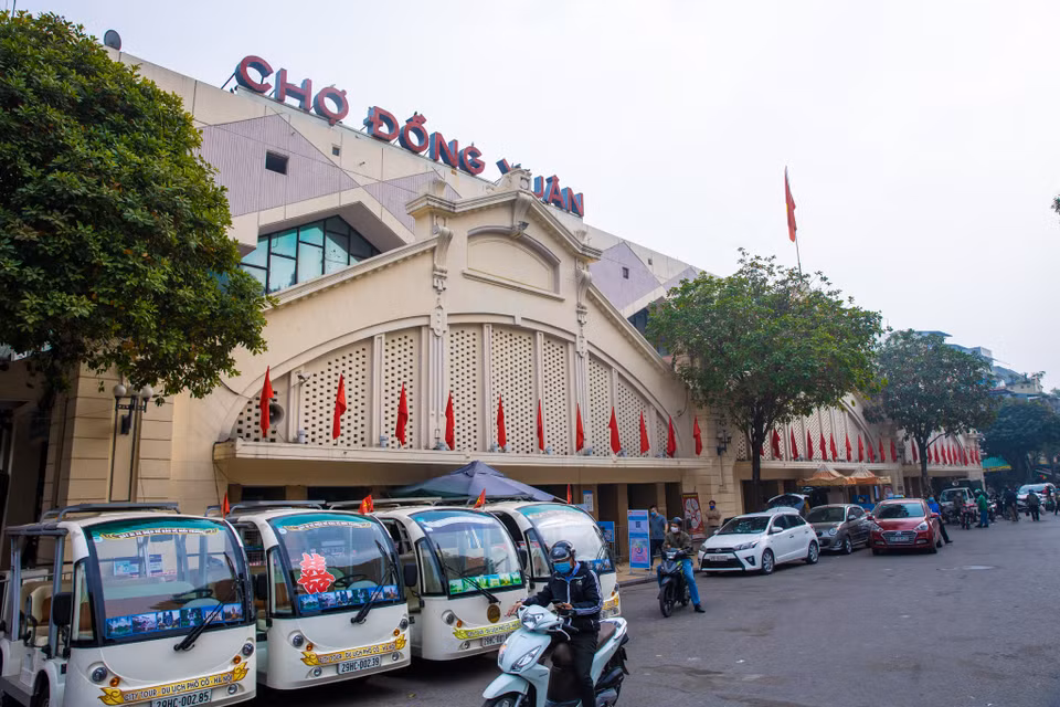 Khu vực chợ Đồng Xuân ngày nay. (Ảnh: Minh Sơn/Vietnam+)